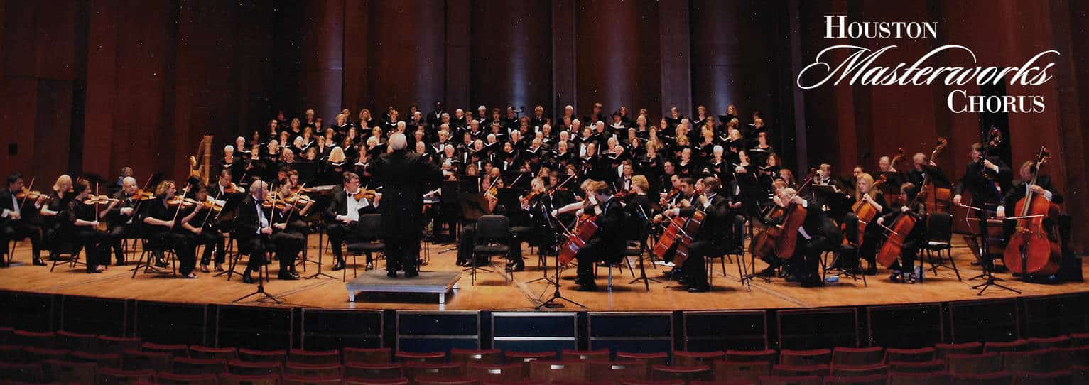 Houston Masterworks Chorus at Jones Hall Houston Masterworks Chorus at Jones Hall. Image posted on Richard Tyler Community Blog for American Sign Language Chorus performance. www.RichardTyler.com